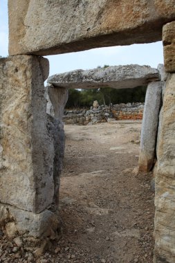 Torre d 'en Galms, Menorca / İspanya - 23 Haziran 2016: Torre d' en Galmes, Menorca, Balearic Adaları, İspanya