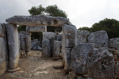 Torre d 'en Galms, Menorca / İspanya - 23 Haziran 2016: Torre d' en Galmes, Menorca, Balearic Adaları, İspanya