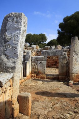 Torre d 'en Galms, Menorca / İspanya - 23 Haziran 2016: Torre d' en Galmes, Menorca, Balearic Adaları, İspanya