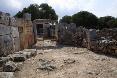 Torre d 'en Galms, Menorca / İspanya - 23 Haziran 2016: Torre d' en Galmes, Menorca, Balearic Adaları, İspanya