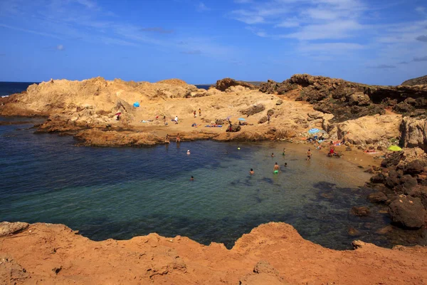 Cala Pregonda Menorca España Junio 2016 Vista Reserva Biosfera Cala — Foto de Stock