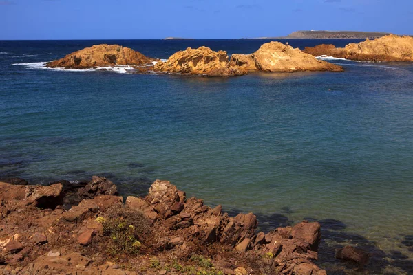 Cala Pregonda Menorca Spanien Juni 2016 Cala Pregonda Biosfärområde Utsikt — Stockfoto