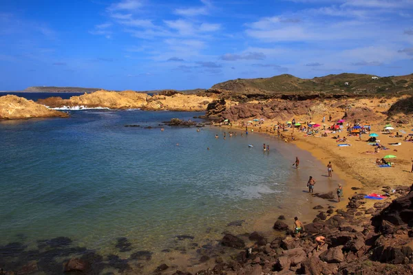 Cala Pregonda Menorca Spanien Juni 2016 Cala Pregonda Biosfärområde Utsikt — Stockfoto