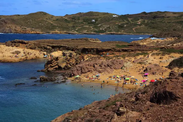 Cala Pregonda Menorca Spanien Juni 2016 Cala Pregonda Biosfärområde Utsikt — Stockfoto