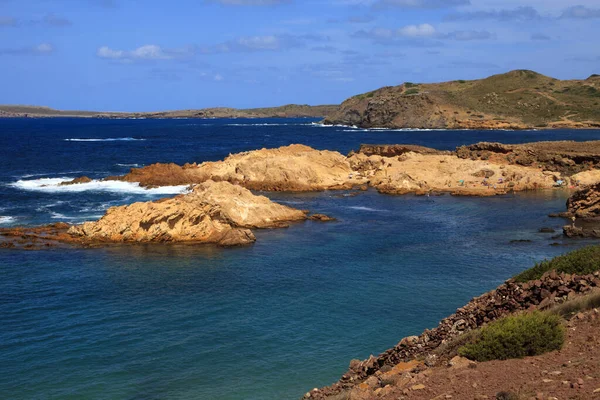 Cala Pregonda Menorca Spanien Juni 2016 Cala Pregonda Biosfärområde Utsikt — Stockfoto