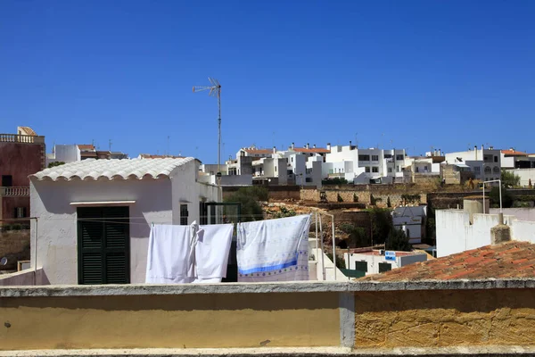 Ciutadela Menorca Espanha Junho 2016 Roupas Varal Ciutadela Menorca Ilhas — Fotografia de Stock