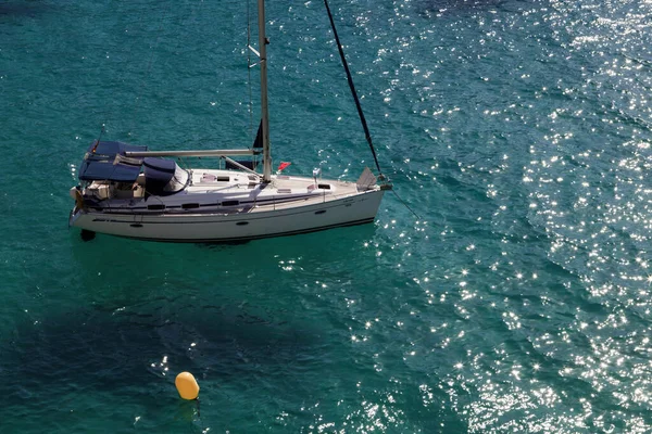 Macarella Minorque Espagne Juin 2016 Bateaux Cala Macarella Minorque Îles — Photo