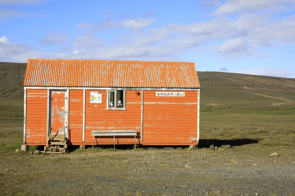 Kjolur Iceland August 2017 Wooden Retreat Kjolur Highland Road Iceland — Stock Photo, Image