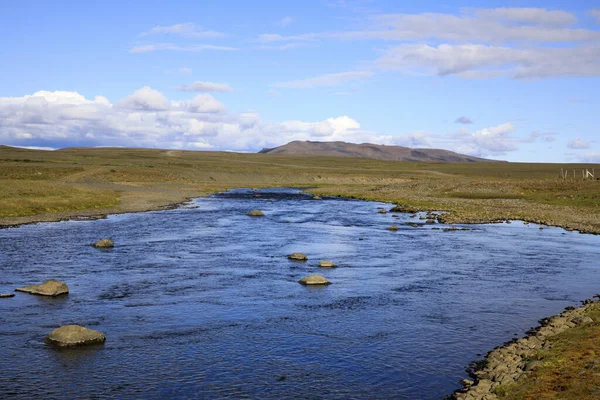 Kjolur Ισλανδία Αυγούστου 2017 Ποταμός Κοντά Στην Οδό Kjolur Highland — Φωτογραφία Αρχείου
