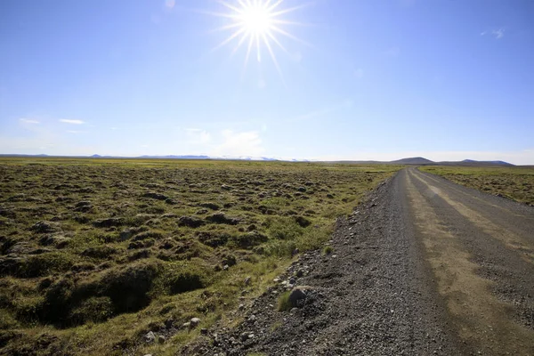 Kjolur Iceland August 2017 Gravel Road Named Kjolur Highland Road — Stock Photo, Image