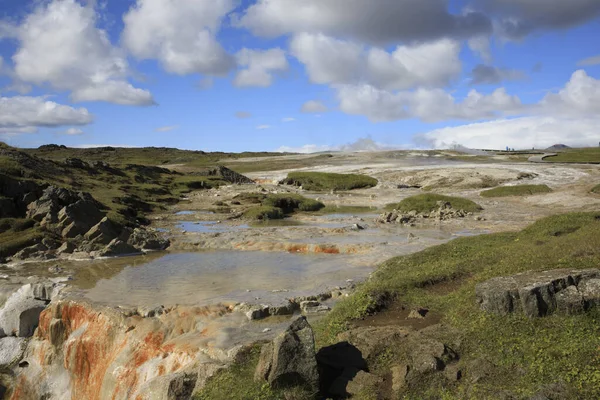 Hveravellir Izland 2017 Augusztus Landscape Hveravellir Geothermal Kén Area Izland — Stock Fotó