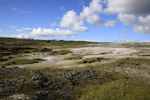 Hveravellir Iceland August 2017 Landscape Hveravellir Geothermal Sulfur Area Iceland — 图库照片