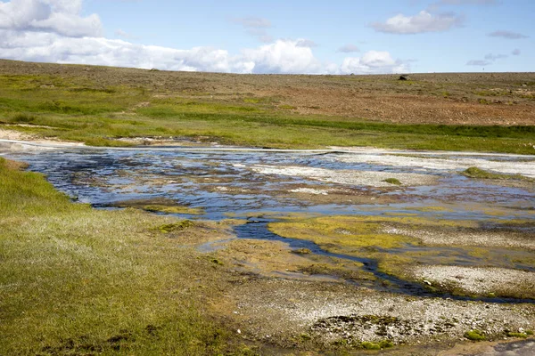 Hveravellir Islândia Agosto 2017 Paisagem Hveravellir Uma Área Geotérmica Enxofre — Fotografia de Stock