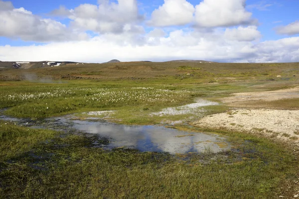 Hveravellir Islândia Agosto 2017 Paisagem Hveravellir Uma Área Geotérmica Enxofre — Fotografia de Stock