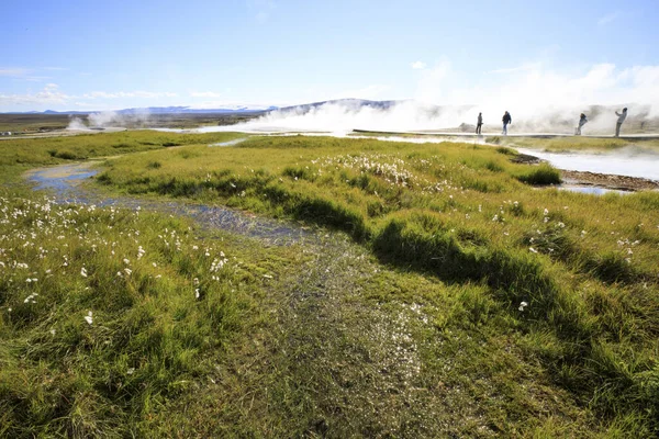 Hveravellr アイスランド 2017年8月25日 Hveravellrの風景地熱と硫黄のエリア アイスランド ヨーロッパ — ストック写真