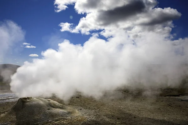 Hveravellir Ijsland Augustus 2017 Fumarole Zwavelgebied Bij Hveravellir Bij Kjolur — Stockfoto