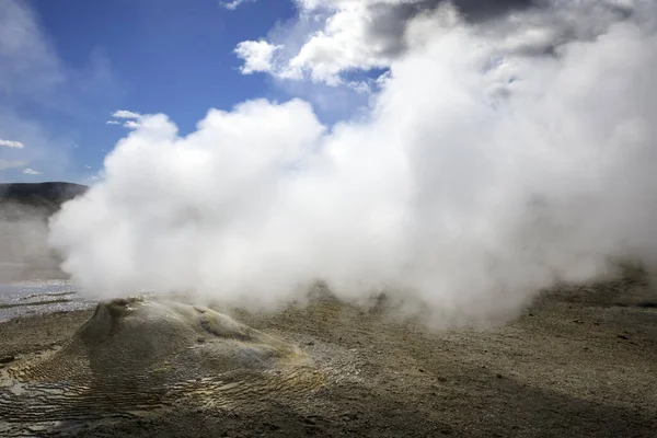 Hveravellir Ijsland Augustus 2017 Fumarole Zwavelgebied Bij Hveravellir Bij Kjolur — Stockfoto