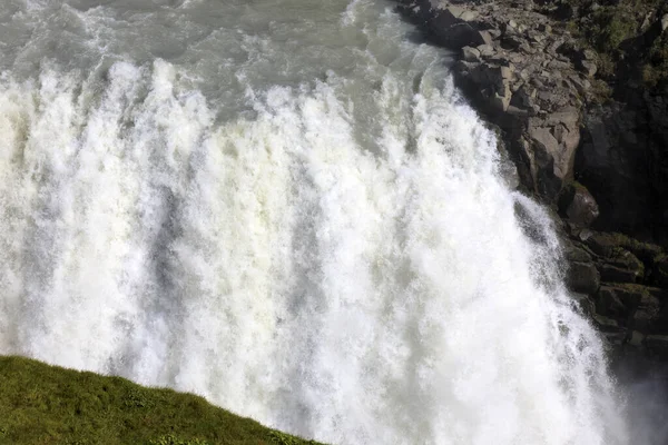 Gullfoss Island Augusti 2017 Det Berömda Vattenfallet Gullfoss Island Europa — Stockfoto