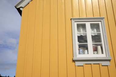 Akureyri / İzlanda - 26 Ağustos 2017: Laufas Halk Müzesi alanı, İzlanda, Avrupa