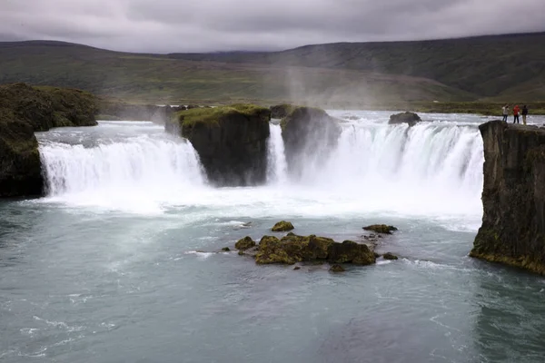 Godafoss Ισλανδία Αυγούστου 2017 Καταρράκτης Godafoss Ισλανδία Ευρώπη — Φωτογραφία Αρχείου