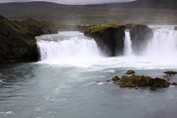 Godafoss Ισλανδία Αυγούστου 2017 Καταρράκτης Godafoss Ισλανδία Ευρώπη — Φωτογραφία Αρχείου