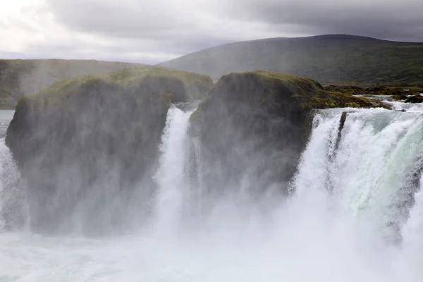 Godafoss Islândia Agosto 2017 Cachoeira Godafoss Islândia Europa — Fotografia de Stock