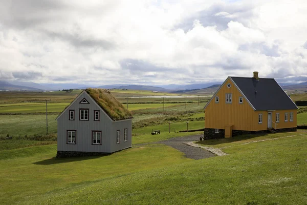 Akureyri Islandia Agosto 2017 Paisaje Cerca Laufas Folk Museum Área — Foto de Stock