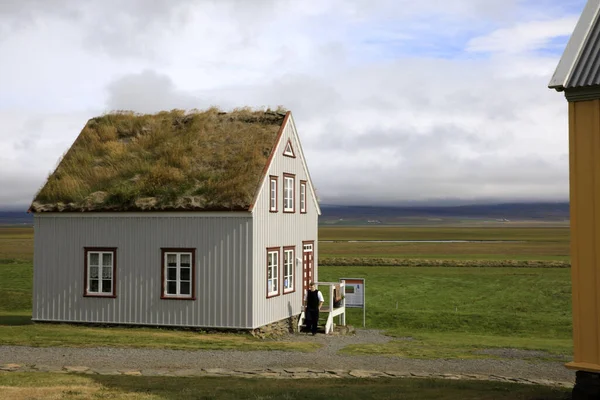 Akureyri Islandia Agosto 2017 Casas Típicas Zona Del Museo Folclórico — Foto de Stock