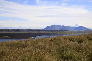 Vatnsnes / İzlanda - 27 Ağustos 2017: Vatnsnes yarımadası kıyı şeridi, İzlanda, Avrupa