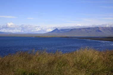 Vatnsnes / İzlanda - 27 Ağustos 2017: Vatnsnes yarımadası kıyı şeridi, İzlanda, Avrupa