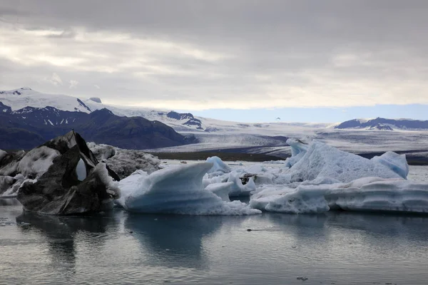 Jokulsarlon Iceland Серпня 2017 Льодовикові Утворення Айсберги Льодовиковій Затоці Ісландія — стокове фото