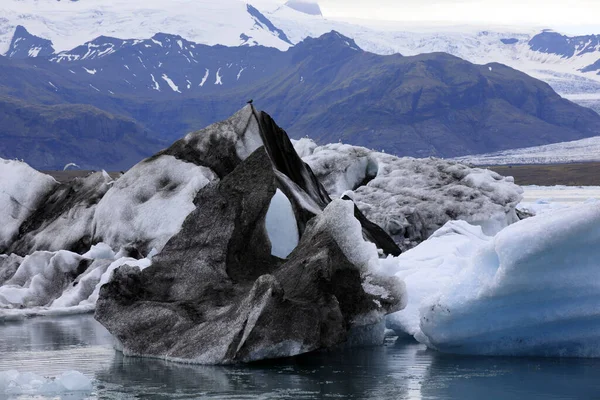 Jokulsarlon Iceland August 2017 Ice Formation Icebergs Glacier Lagoon Iceland — 스톡 사진