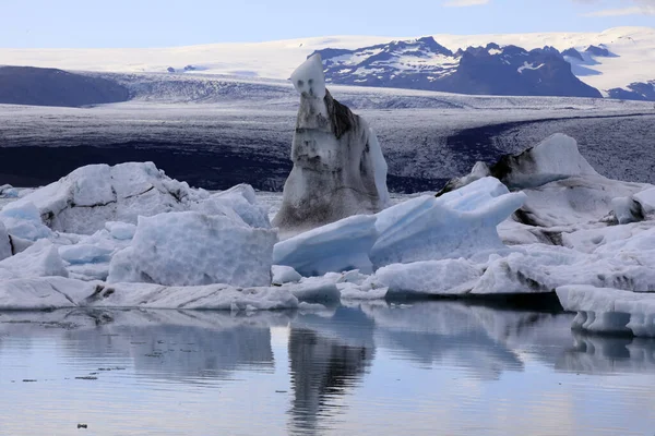 Jokulsarlon Islanda Agosto 2017 Formazioni Ghiaccio Iceberg Nella Laguna Del — Foto Stock