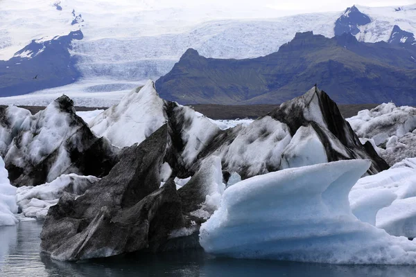 Jokulsarlon Iceland Серпня 2017 Льодовикові Утворення Айсберги Льодовиковій Затоці Ісландія — стокове фото