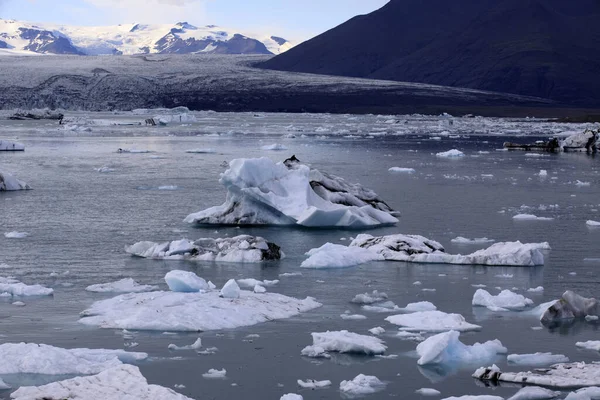 Jokulsarlon Island August 2017 Eisformationen Und Eisberge Der Gletscherlagune Island — Stockfoto