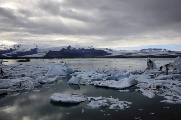 Jokulsarlon Iceland Серпня 2017 Льодовикові Утворення Айсберги Льодовиковій Затоці Ісландія — стокове фото