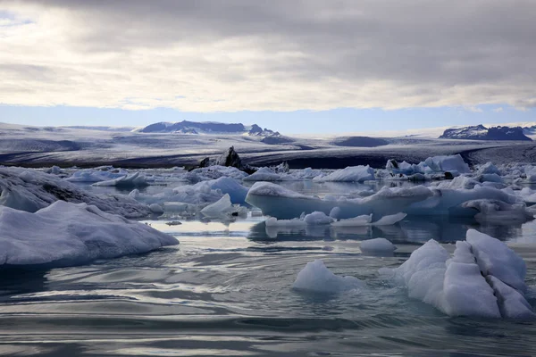 Jokulsarlon Islande Août 2017 Formation Glace Icebergs Dans Lagune Des — Photo