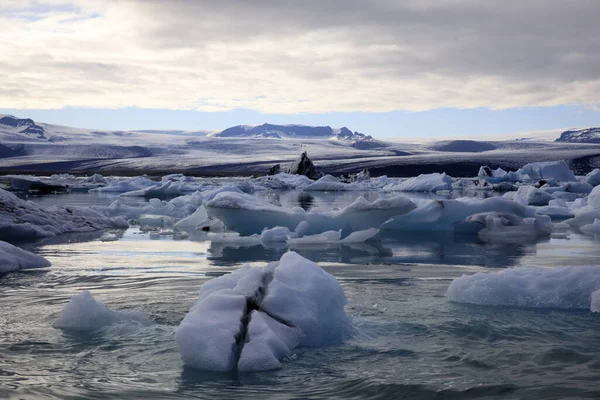 Jokulsarlon Islanda Agosto 2017 Formazioni Ghiaccio Iceberg Nella Laguna Del — Foto Stock