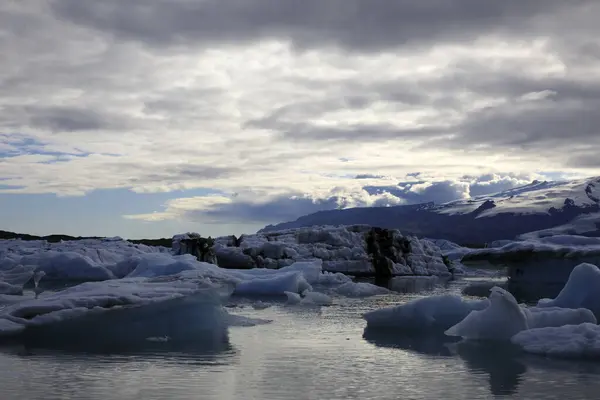 Jokulsarlon Islândia Agosto 2017 Formações Gelo Icebergs Lagoa Glaciar Islândia — Fotografia de Stock