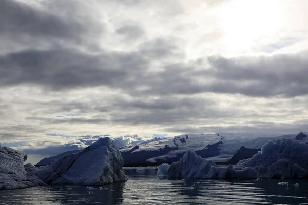 Jokulsarlon Izland 2017 Augusztus Jégképződmények Jéghegyek Glacier Lagúnában Izlandon Európában — Stock Fotó