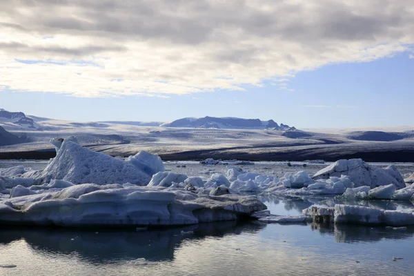 Jokulsarlon Islande Août 2017 Formation Glace Icebergs Dans Lagune Des — Photo