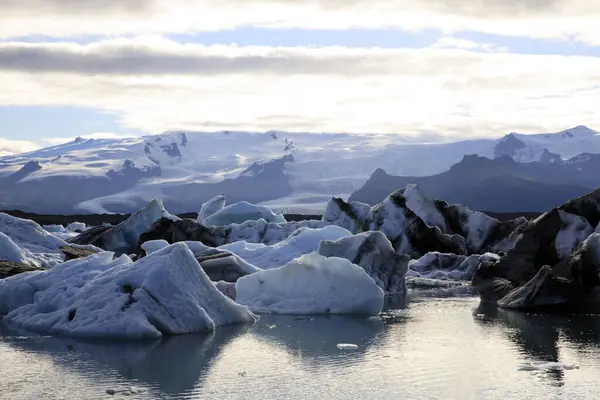 Jokulsarlon Islande Août 2017 Formation Glace Icebergs Dans Lagune Des — Photo