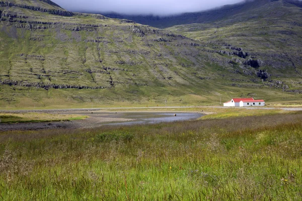 Islandia Agosto 2017 Paisaje Costero Cerca Ring Road Islandia Europa — Foto de Stock