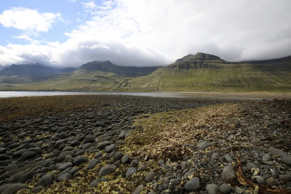 Island Augusti 2017 Kustlandskap Nära Ring Road Island Europa — Stockfoto