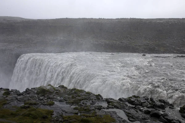 Islandia Agosto 2017 Dettifoss Cascada Más Poderosa Islandia Toda Europa —  Fotos de Stock