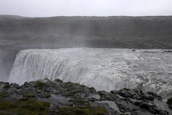 Islandia Agosto 2017 Dettifoss Cascada Más Poderosa Islandia Toda Europa —  Fotos de Stock