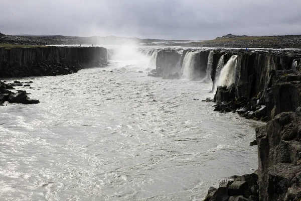 Island Augusti 2017 Vattenfallet Sellfoss Island Europa — Stockfoto