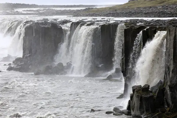 Ijsland Augustus 2017 Sellfoss Waterval Ijsland Europa — Stockfoto