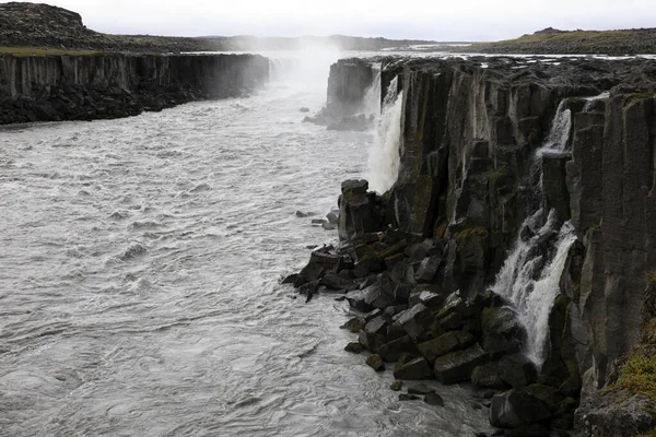 Ijsland Augustus 2017 Sellfoss Waterval Ijsland Europa — Stockfoto