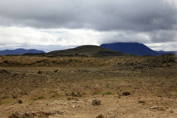 Hverir Iceland August 2017 Hverir Geothermal Sulfur Area Namafjall Mountain — Stock Photo, Image